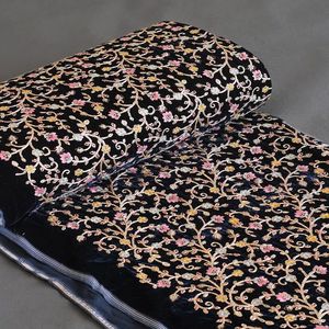 خرید اینترنتی قیمت پارچه مخمل سوزن دوزی هندی