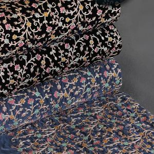 پارچه مخمل سوزندوزی هندی 1153