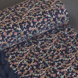 خرید اینترنتی پارچه مخمل سوزن دوزی هندی