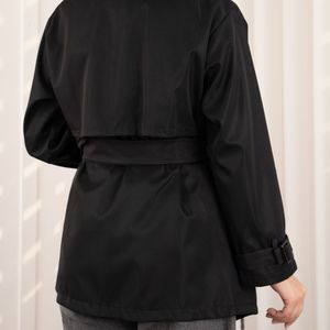 ترنچ کت مشکی لاویا پاد