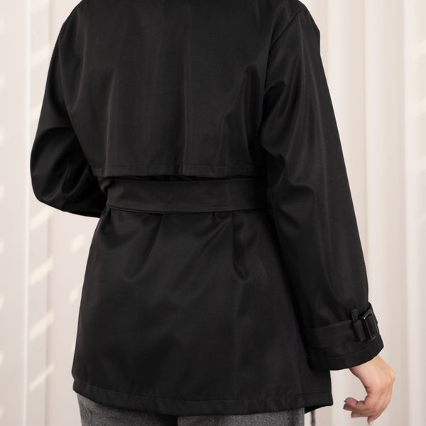 ترنچ کت مشکی لاویا پاد