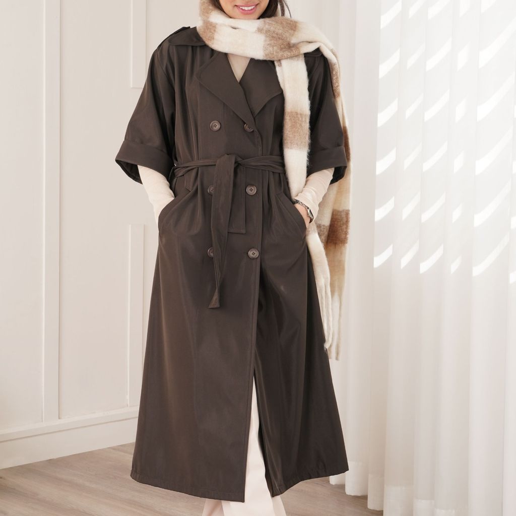 خرید انلاین بارانی بلند مانترا پاد