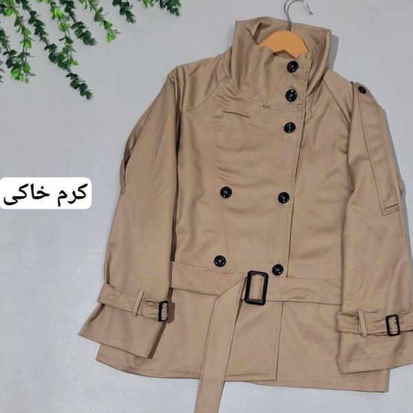 ترنج کت زنانه طرح یقه ایستاده مانلی