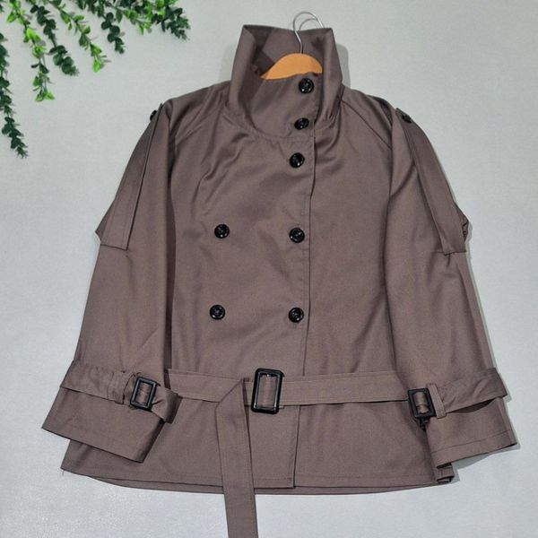 ترنج کت زنانه طرح یقه ایستاده مانلی