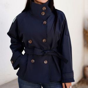 قیمت ترنج کت زنانه طرح یقه ایستاده مانلی