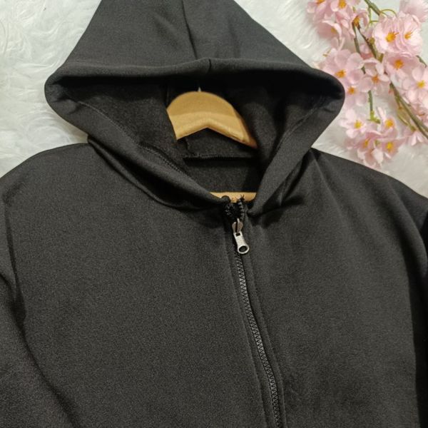 سویشرت زنانه طرح جلو زیپ تو کرکی درجه یک