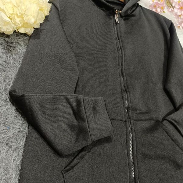 سویشرت زنانه طرح جلو زیپ تو کرکی درجه یک