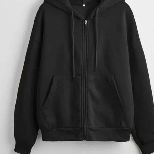 سویشرت زنانه طرح جلو زیپ تو کرکی درجه یک