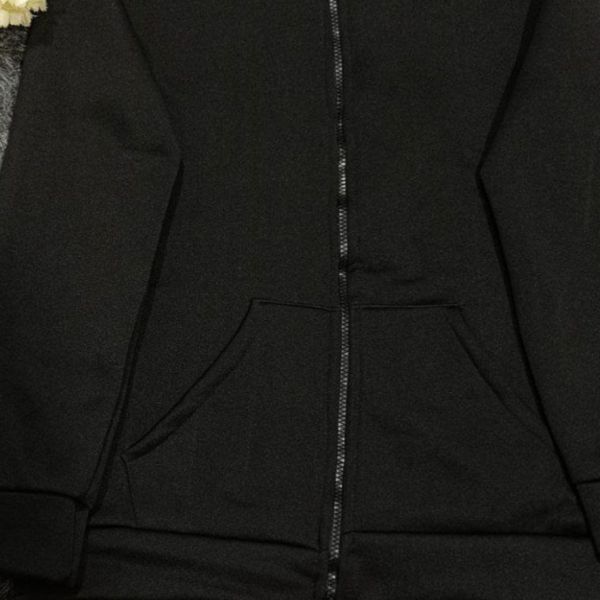 سویشرت زنانه طرح جلو زیپ تو کرکی درجه یک