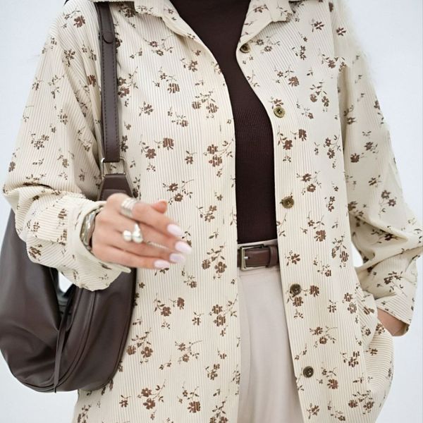 شومیز کبریتی زنانه طرح گل