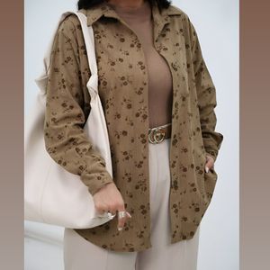 شومیز کبریتی زنانه طرح گل