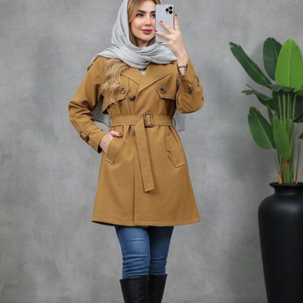 قیمت بارونی زنانه طرح پرنیا