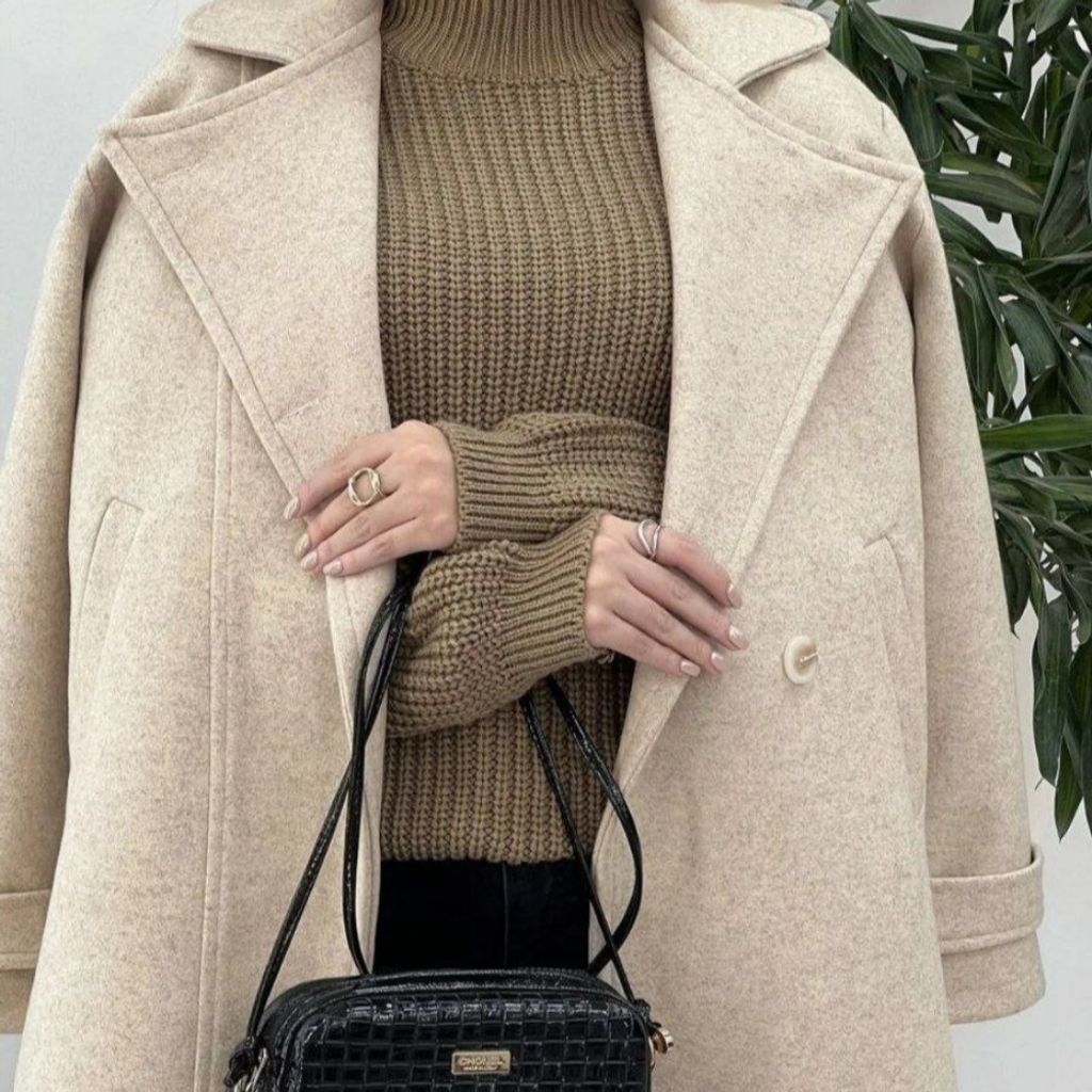 خرید انلاین پالتو فوتر زنانه طرح یاسی