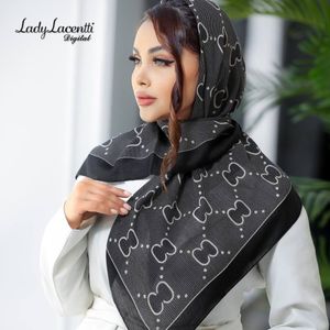 روسری نخی قواره 100 سیا اسکارف با کیفیت عالی