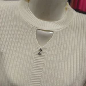 قیمت ارزان بلوز گپ بافت زنانه طرح یقه اشکی bl7ty