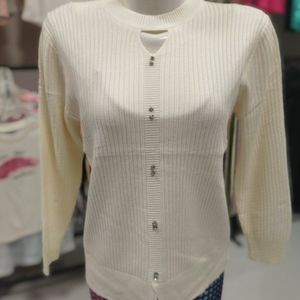 مشخصات بلوز گپ بافت زنانه طرح یقه اشکی bl7ty