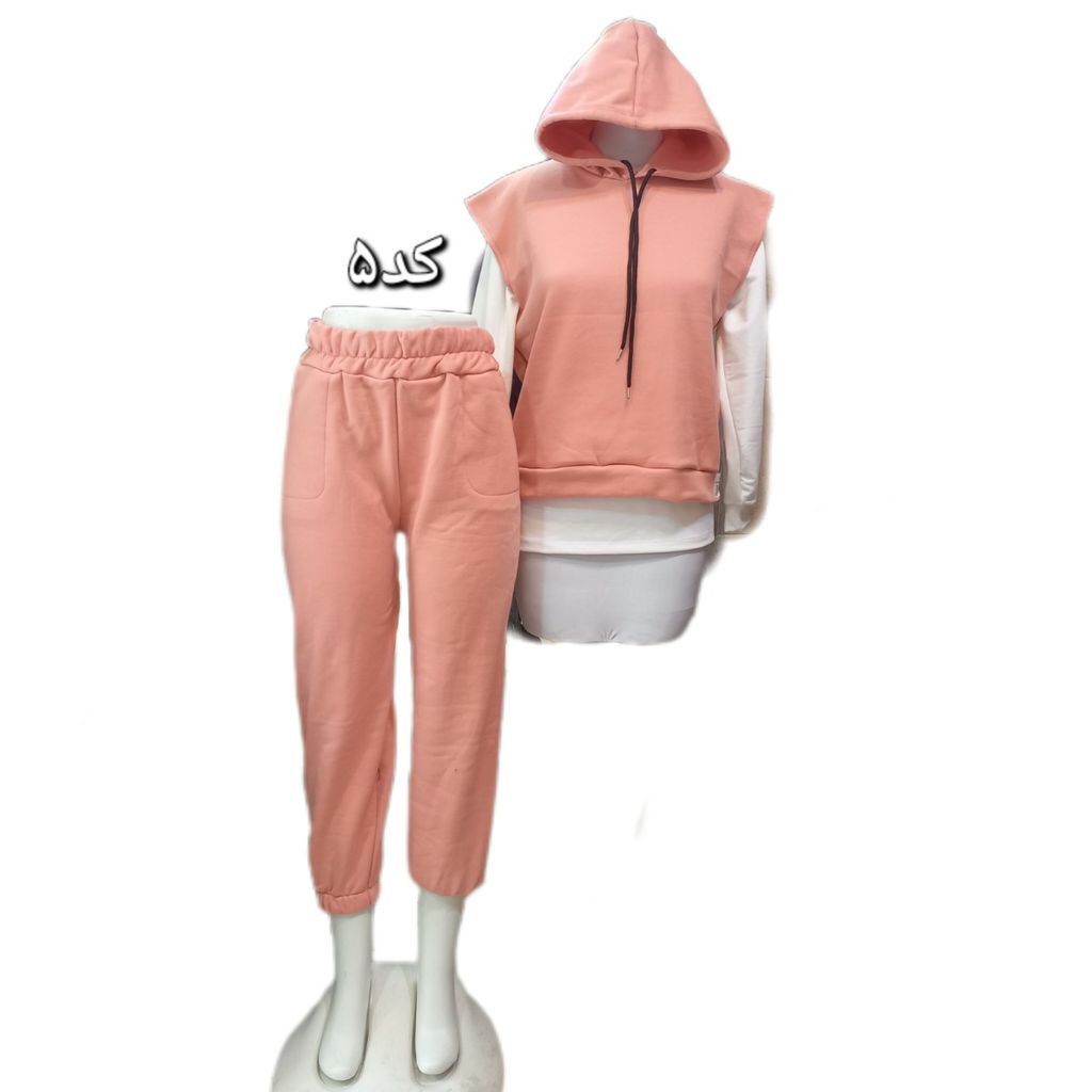 خرید اینترنتی ست 3تیکه هودی+دورس+شلوار کد 801