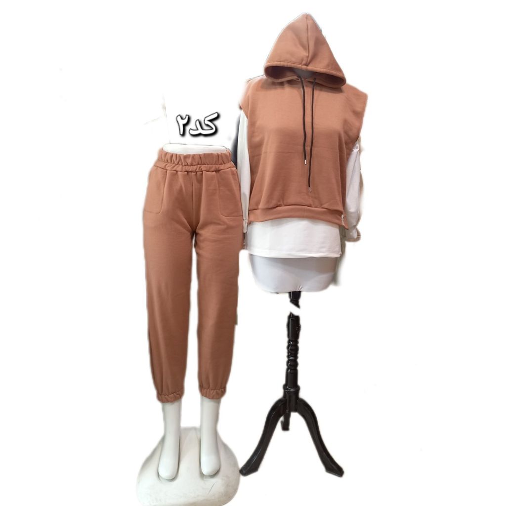 خرید آنلاین ست 3تیکه هودی+دورس+شلوار کد 801
