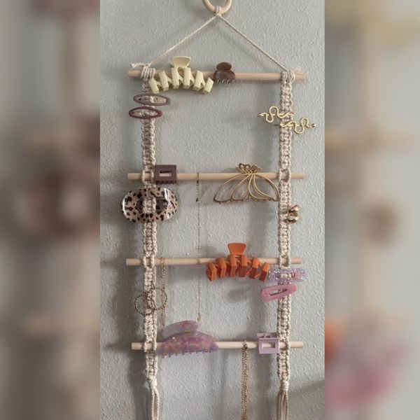 آویز اکسسوری مکرومه بافی