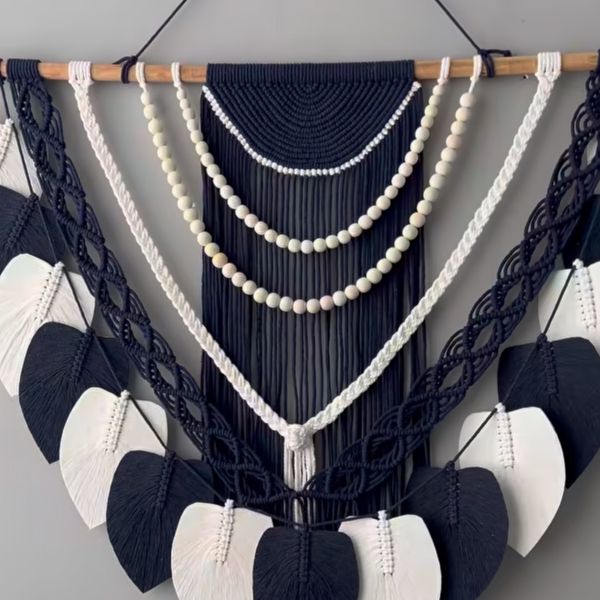 دیوار کوب مکرومه بافی مدل اوا