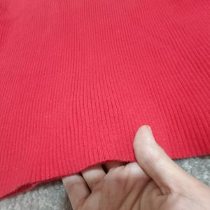 فروش اینترنتی بلوز بافت آستین کوتاه گرم بالا وارداتی یقه دار