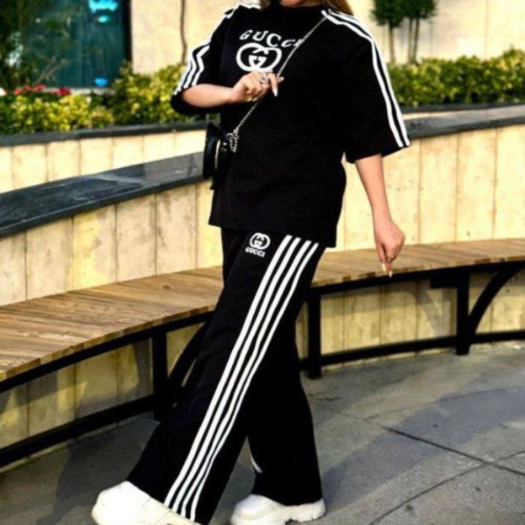 خرید آنلاین ست تیشرت و شلوار 3خط کد 804