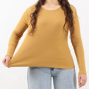 خرید انلاین بلوز کبریتی یقه گرد زنانه