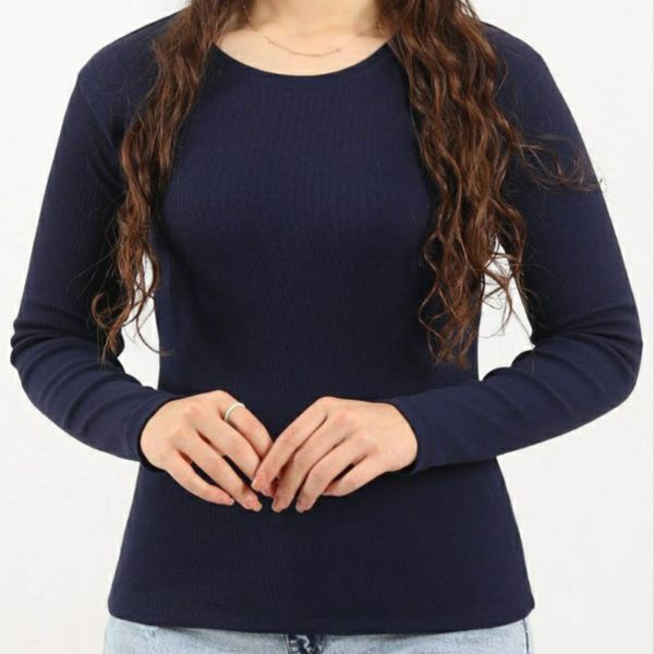 بلوز کبریتی یقه گرد زنانه