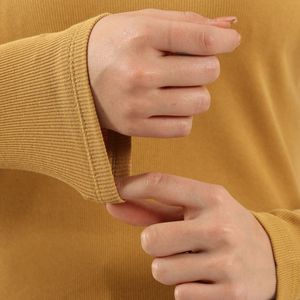 خرید اینترنتی بلوز کبریتی یقه گرد زنانه