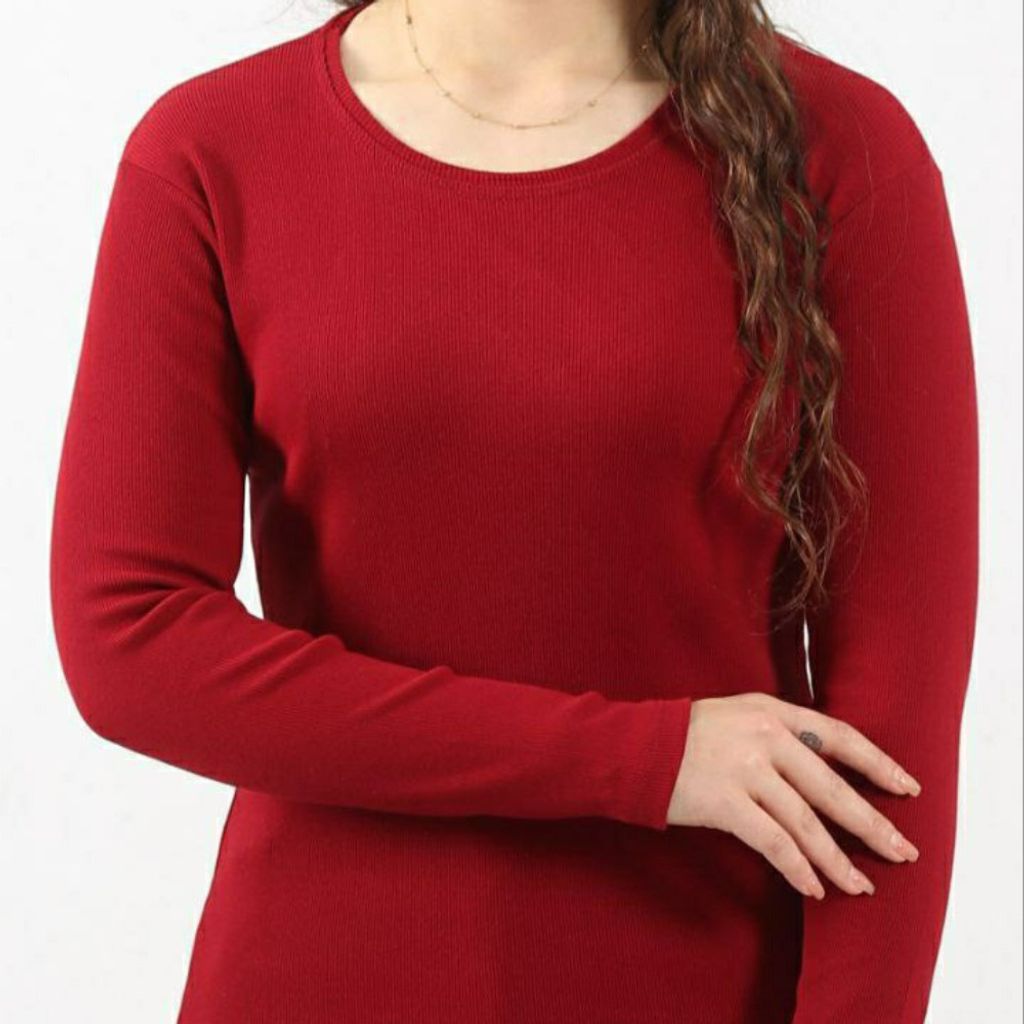 قیمت ارزان بلوز کبریتی یقه گرد زنانه