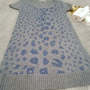 خرید اینترنتی تونیک بافت طوسی پلنگی وارداتی