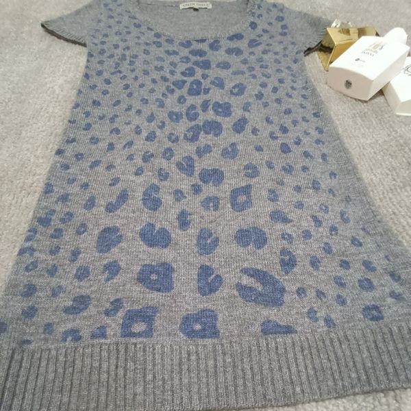 تونیک بافت طوسی پلنگی وارداتی