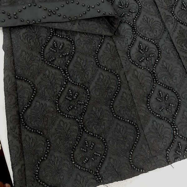 کت مشکی جواهر دوزی شده