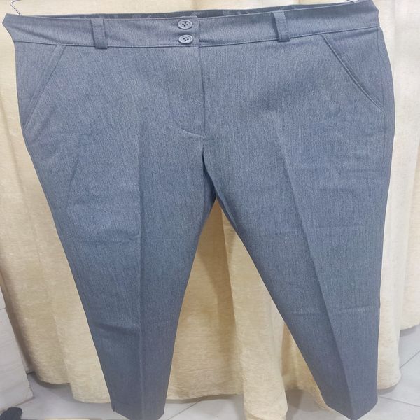 شلوار زنانه گاواردین راسته قد صد سرمه ای