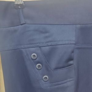 فروش اینترنتی شلوار زنانه گاواردین راسته قد صد سرمه ای