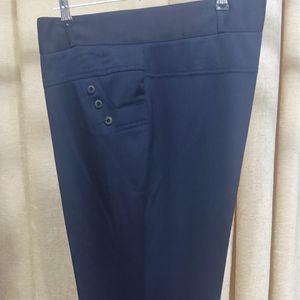 شلوار زنانه گاواردین راسته قد صد سرمه ای