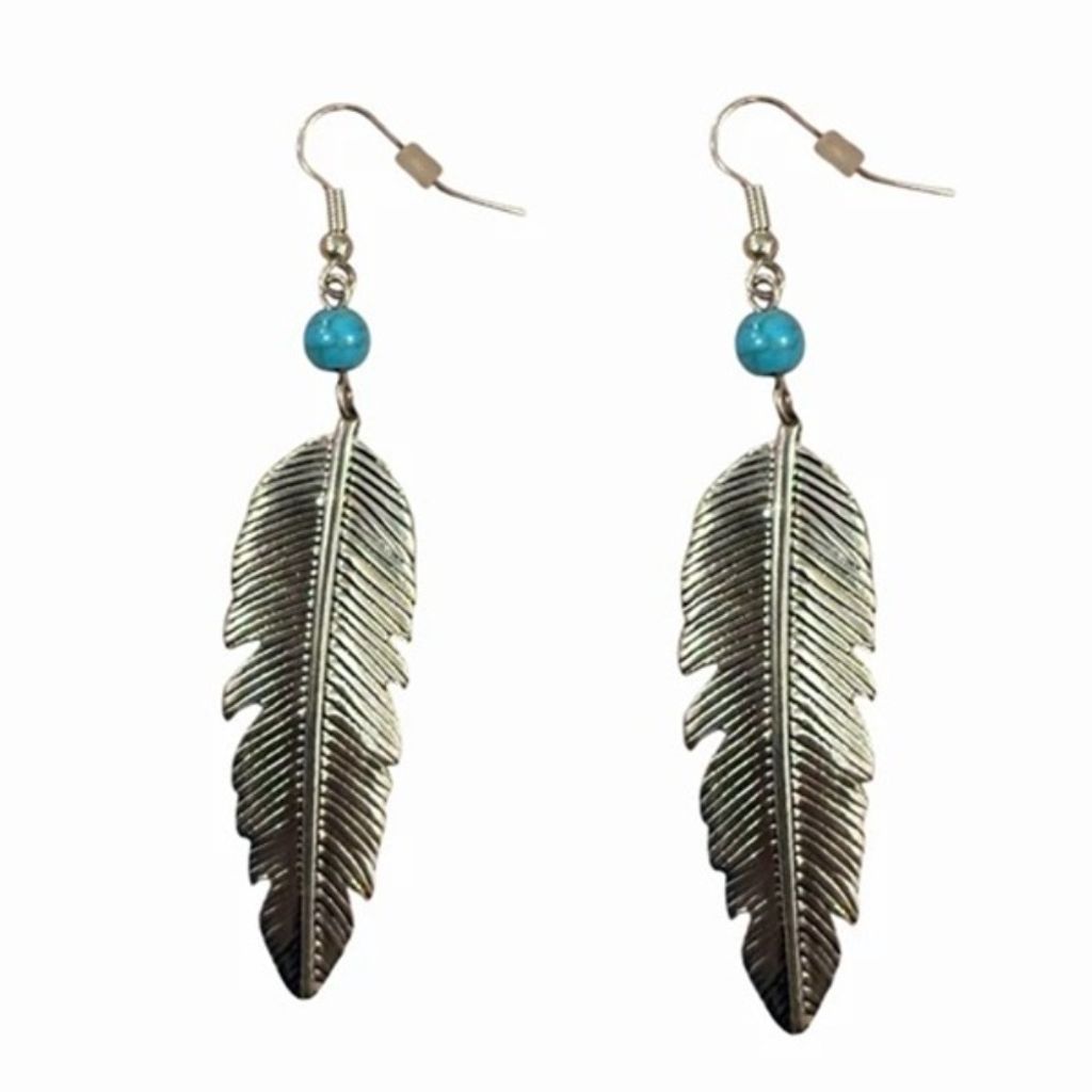 خرید آنلاین گوشواره آویز زنانه طرح پر - accessory_vay - Gosh 006