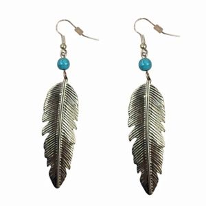 گوشواره آویز زنانه طرح پر - accessory_vay - Gosh 006