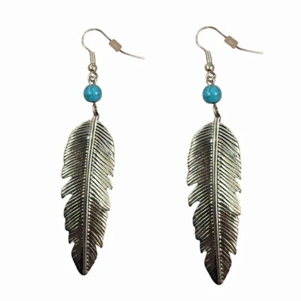 گوشواره آویز زنانه طرح پر - accessory_vay - Gosh 006