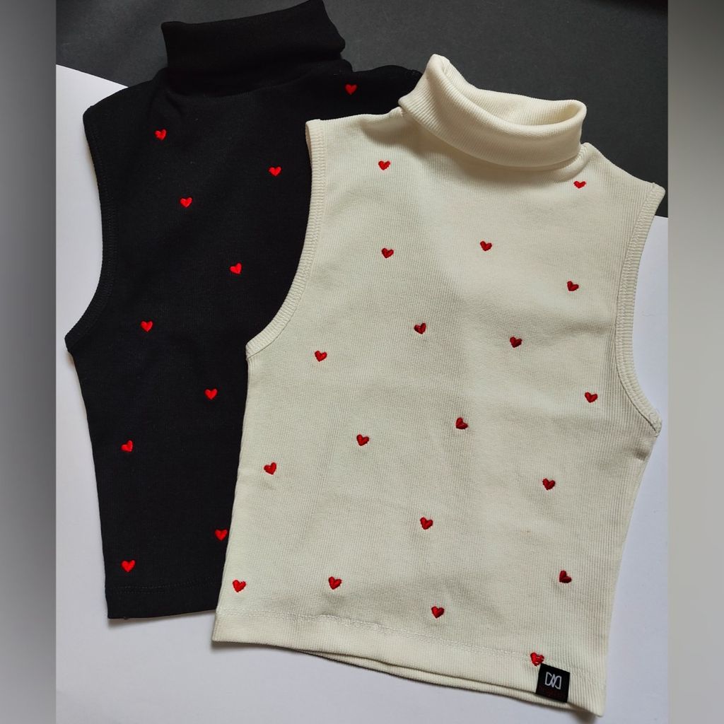 خرید انلاین کراپ یقه اسکی قلب قلبی