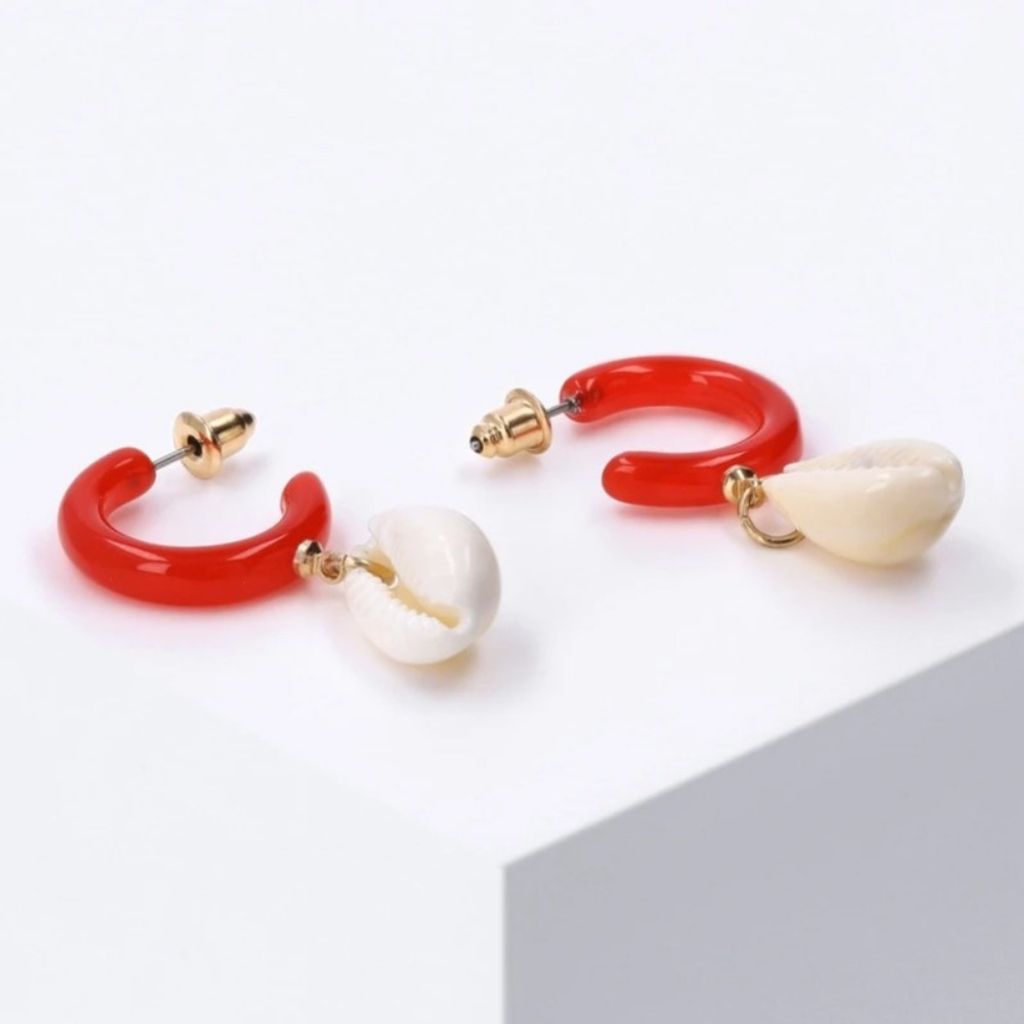 خرید اینترنتی گوشواره میخی زنانه مدل صدف - accessory_vay - Gosh 015