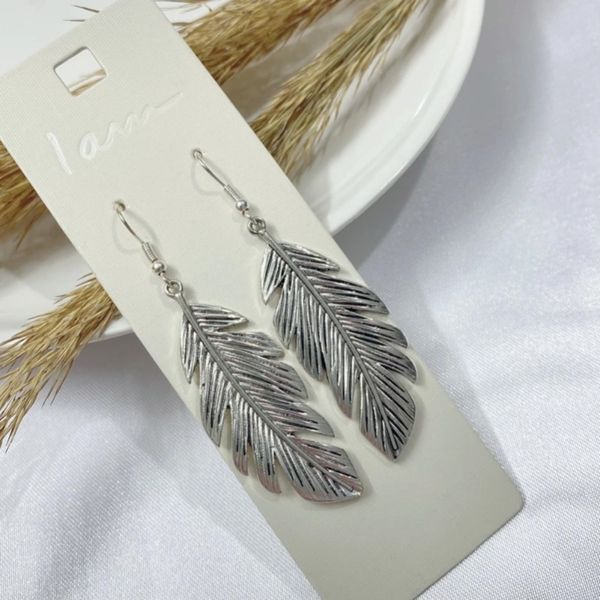 گوشواره آویز زنانه مدل پر - accessory_vay - Gosh 025