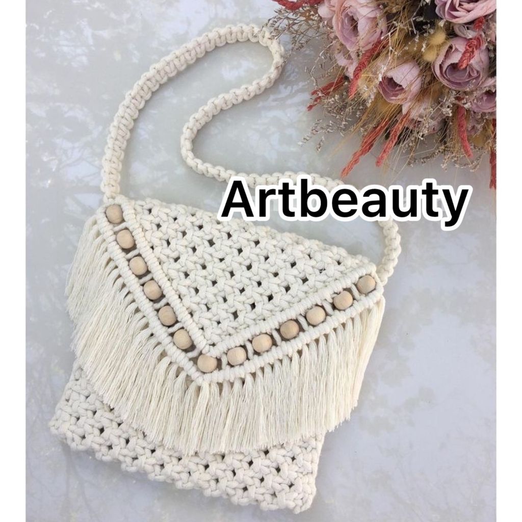 فروش اینترنتی کیف مکرومه بافی زنانه طرح راحله