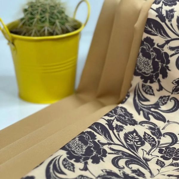 پارچه کرپ فلور طرحدار ترک کشسان