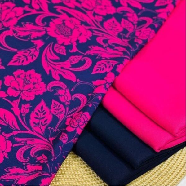 پارچه کرپ فلور طرحدار ترک کشسان