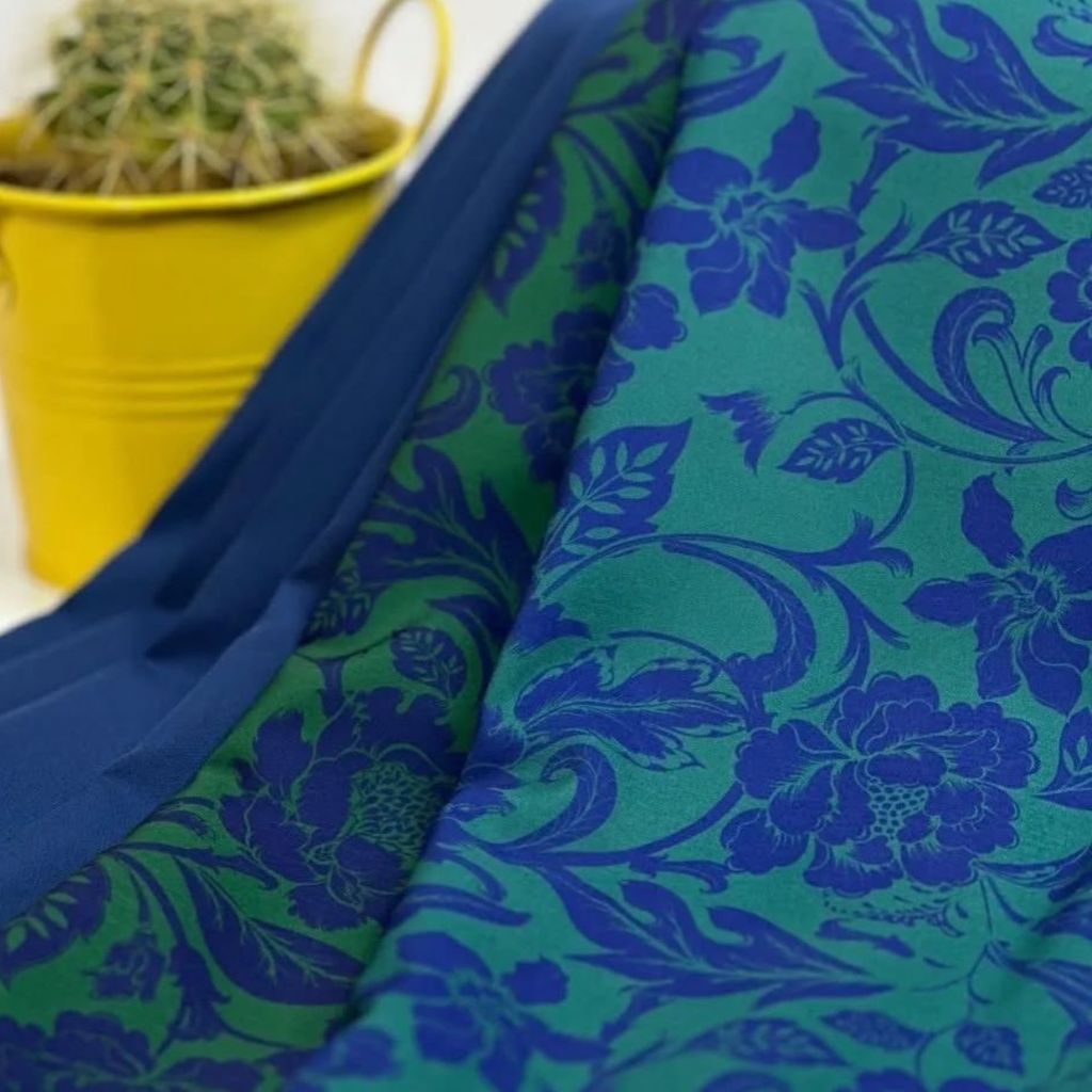 خرید آنلاین پارچه کرپ فلورا