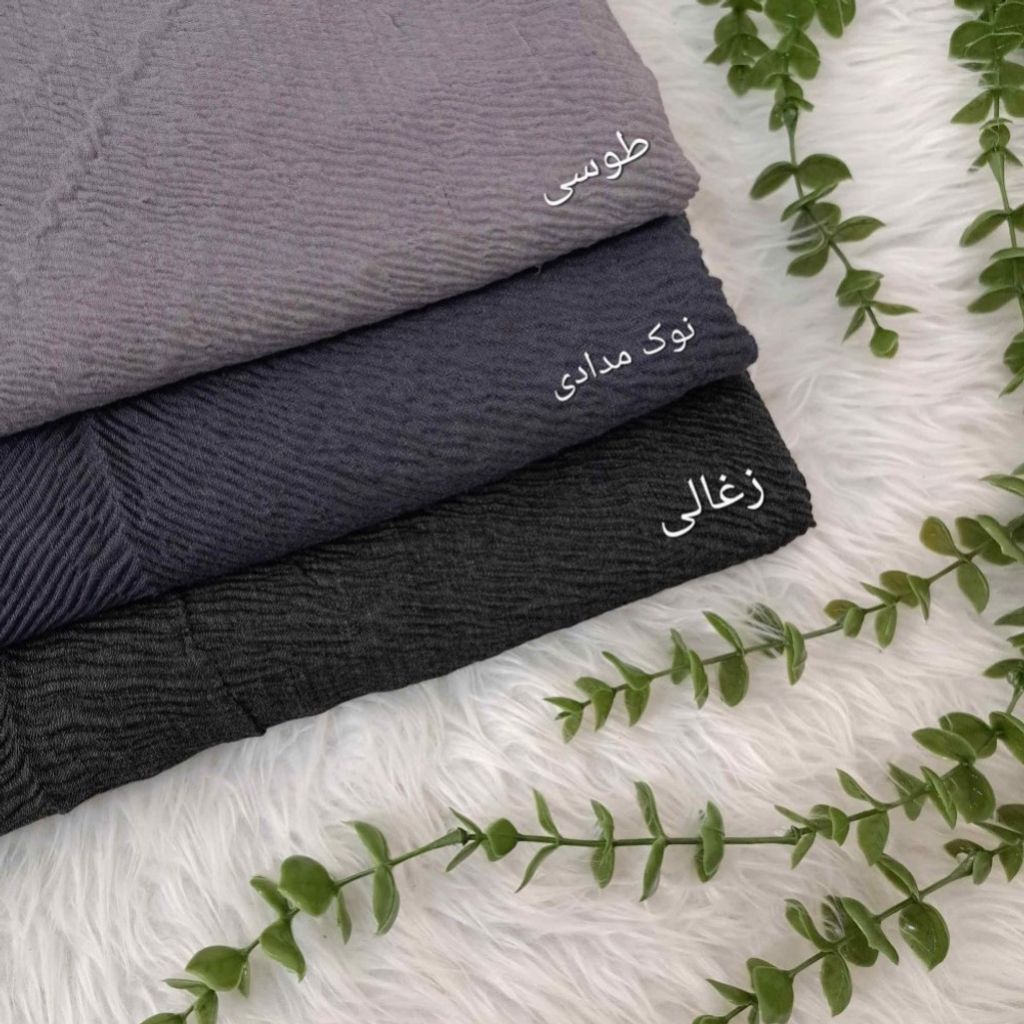 خرید اینترنتی شال پلیسه نخ پنبه زنانه