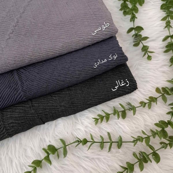 شال پلیسه نخ پنبه زنانه