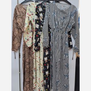 پیراهن نخی تایلندی کمر کش