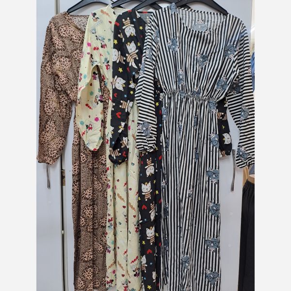 پیراهن نخی تایلندی کمر کش